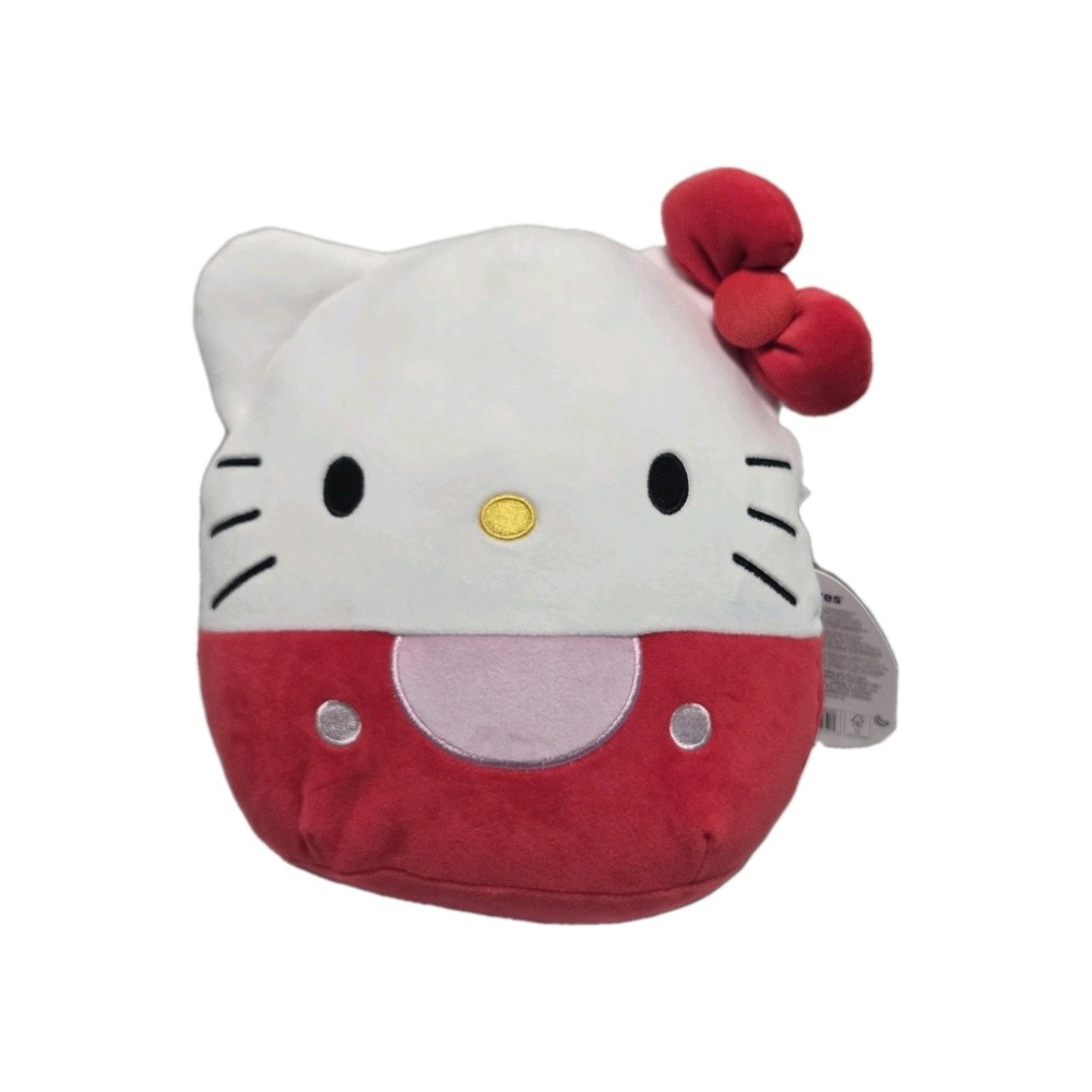 New Squishmallows Sanrio Hello Kitty Red 8 Inch Kellytoy Plush NWT